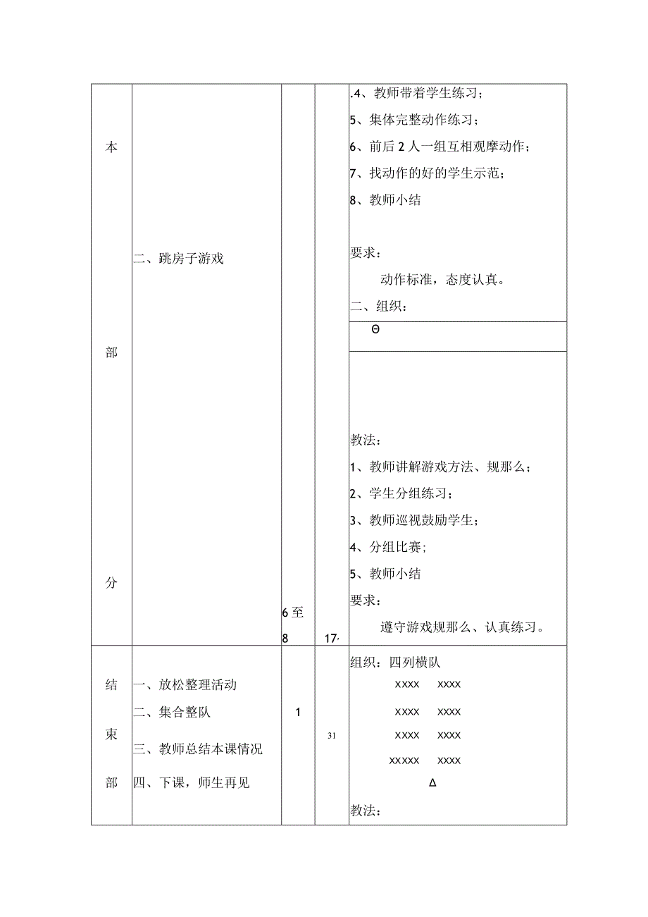 一年级上体育教案模仿操_通用版.docx_第2页