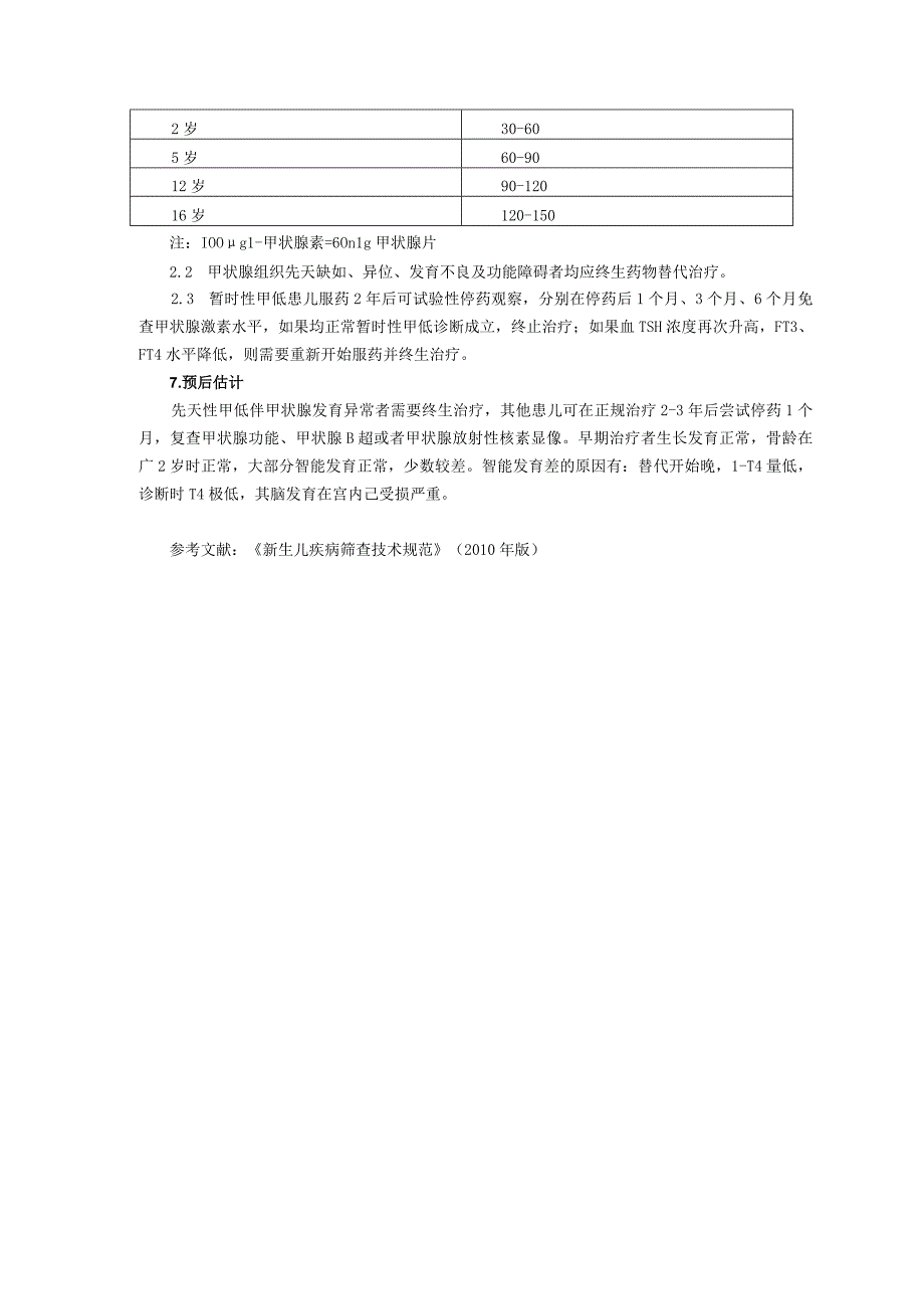 诊疗规范指南先天性甲状腺功能低下症（CH）诊疗规范新生儿疾病筛查科三甲资料.docx_第3页