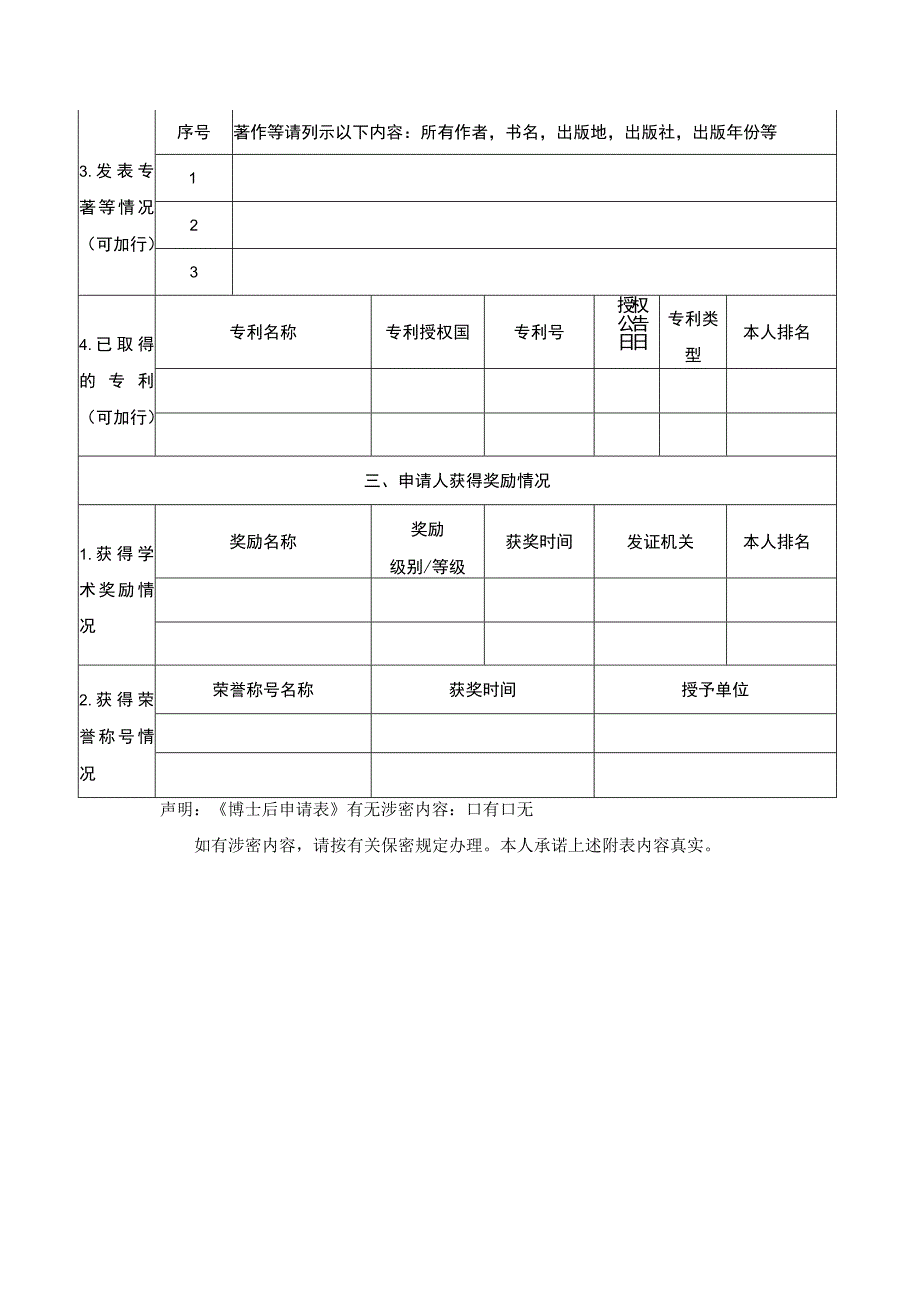 西安地质调查中心科研工作站博士后申请表.docx_第3页