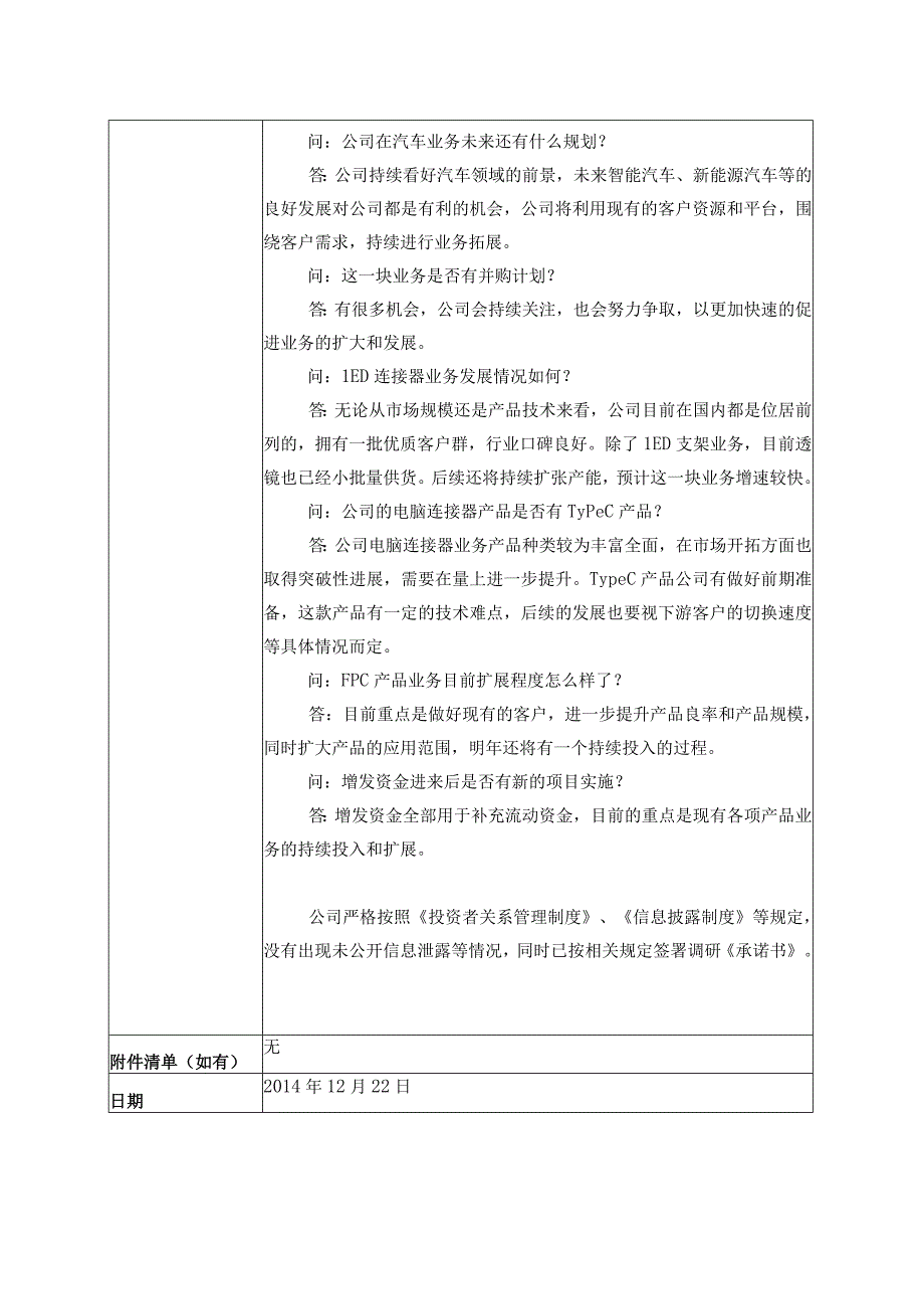 证券代码055证券简称得润电子深圳市得润电子股份有限公司投资者关系活动记录表.docx_第2页