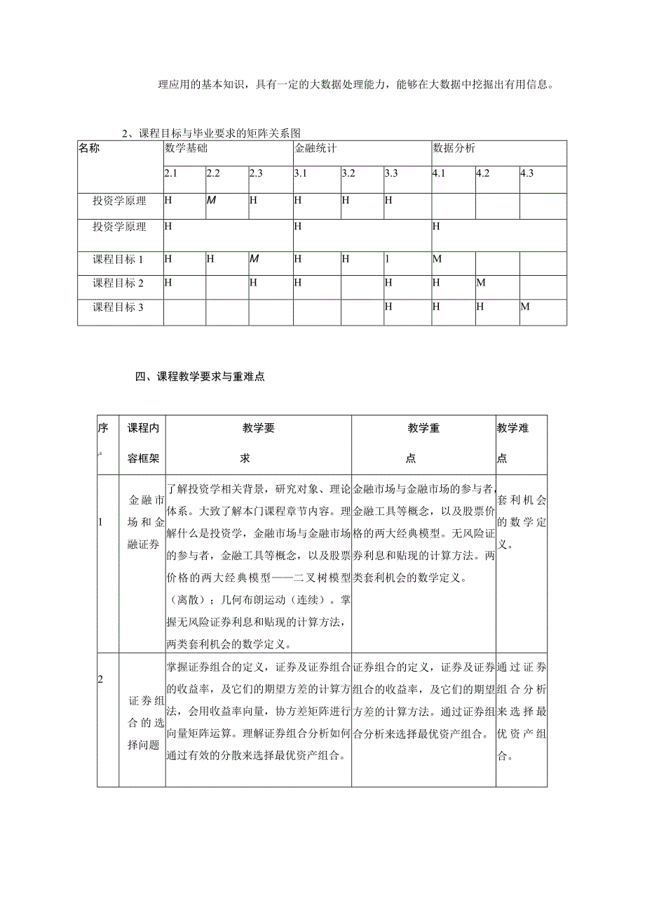 投资学原理课程标准.docx_第3页