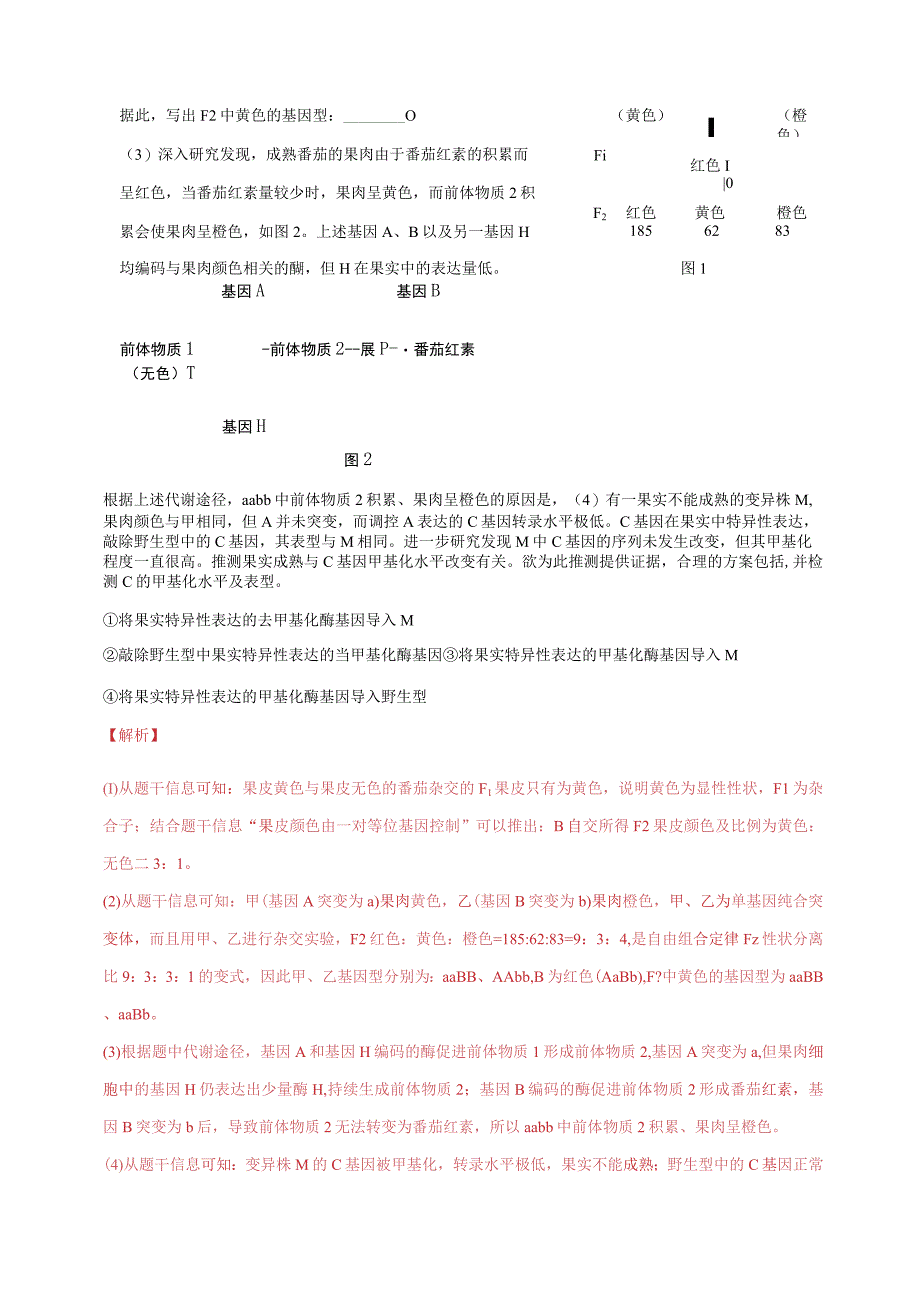 易错点16 关于自由组合定律分离比变式的遗传题（教师版）.docx_第3页