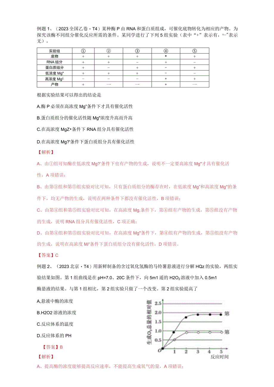 易错点05 酶相关实验分析（教师版）.docx_第2页