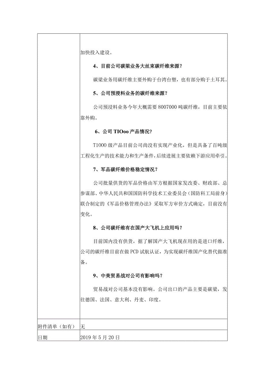 证券代码300699证券简称光威复材威海光威复合材料股份有限公司投资者关系活动记录表.docx_第3页