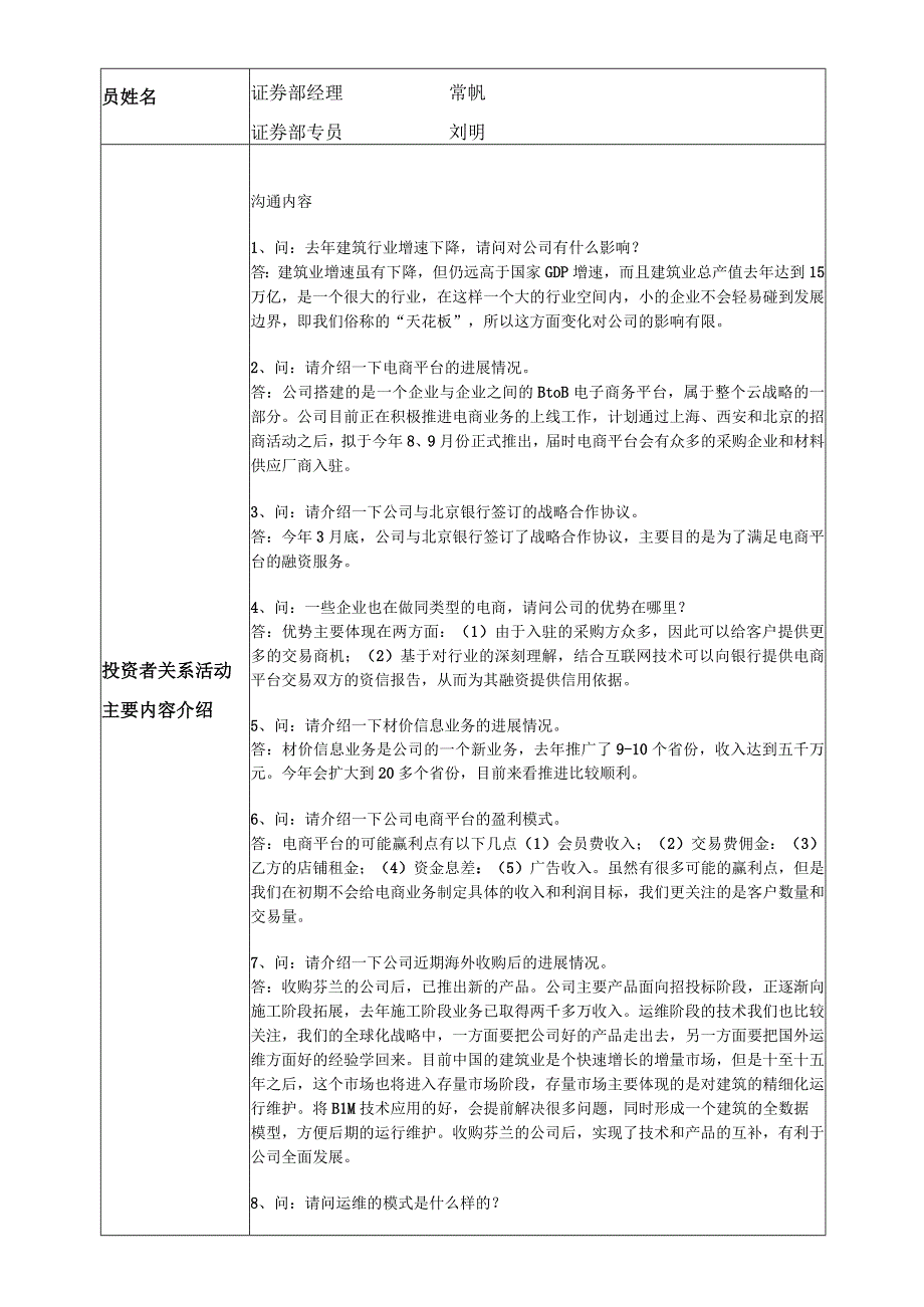 证券代码410证券简称广联达广联达软件股份有限公司投资者关系活动记录表.docx_第2页