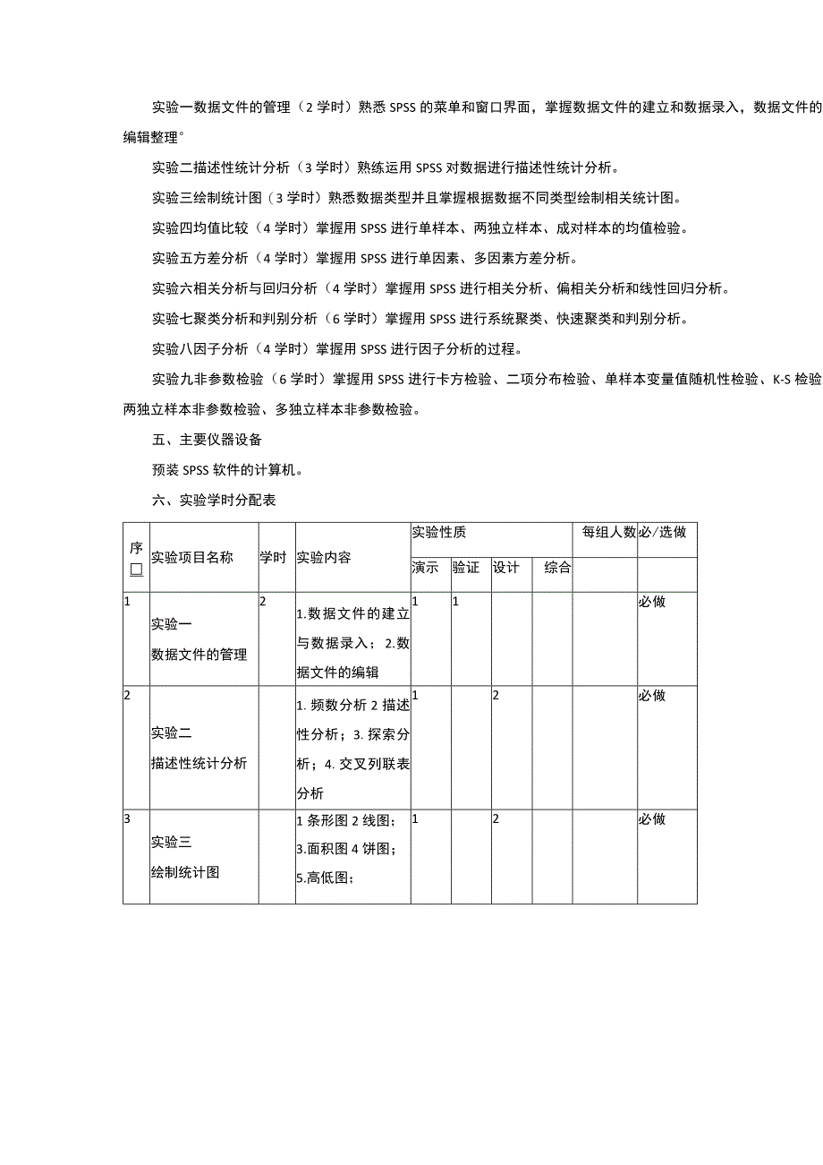 统计软件实验教学大纲.docx_第2页