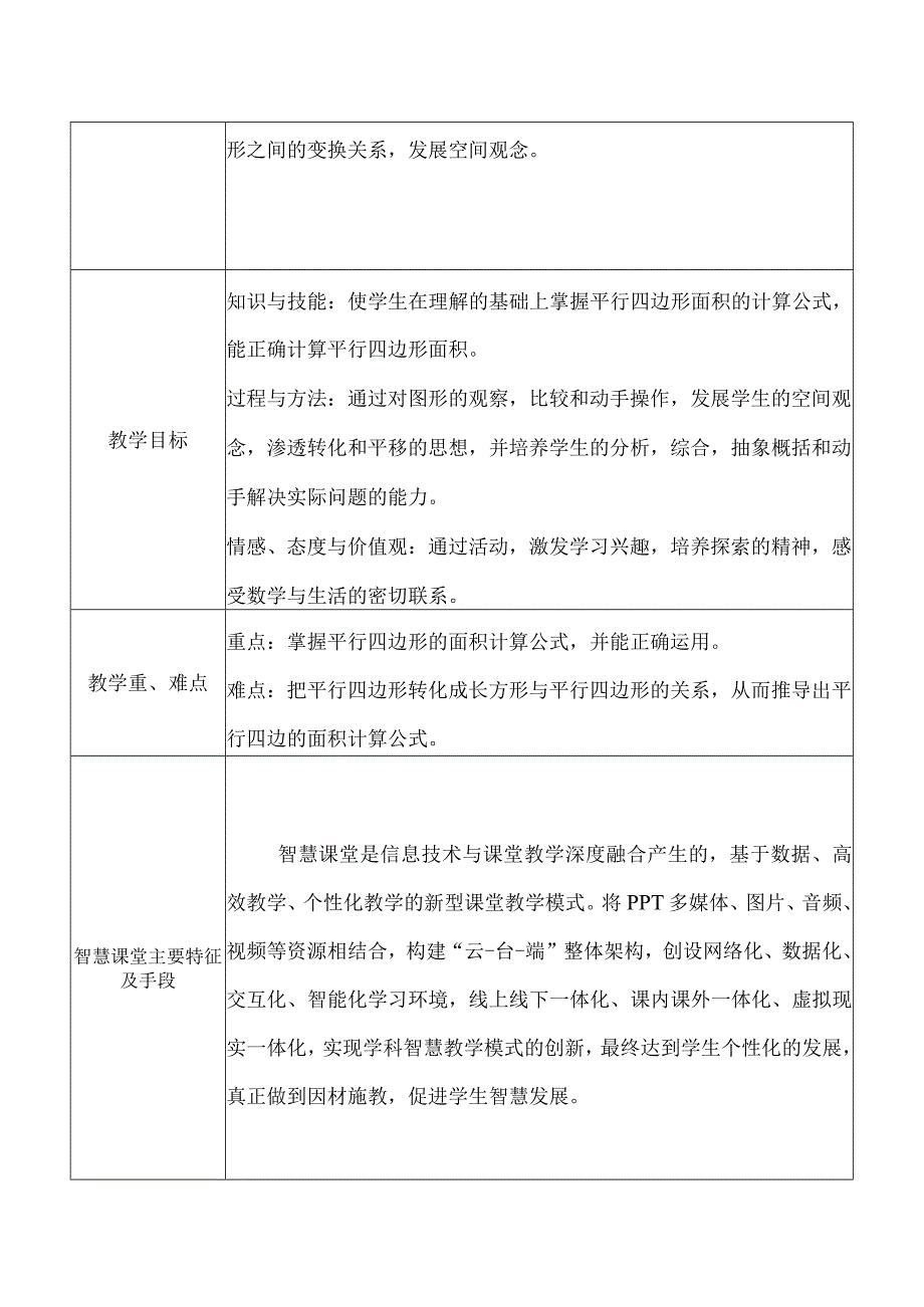 平行四边形的面积教学设计-人教版五年级.docx_第2页