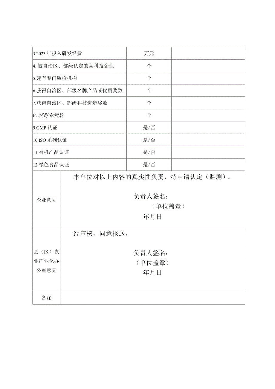 钦州市农业产业化重点龙头企业经济运行情况申报监测表.docx_第3页