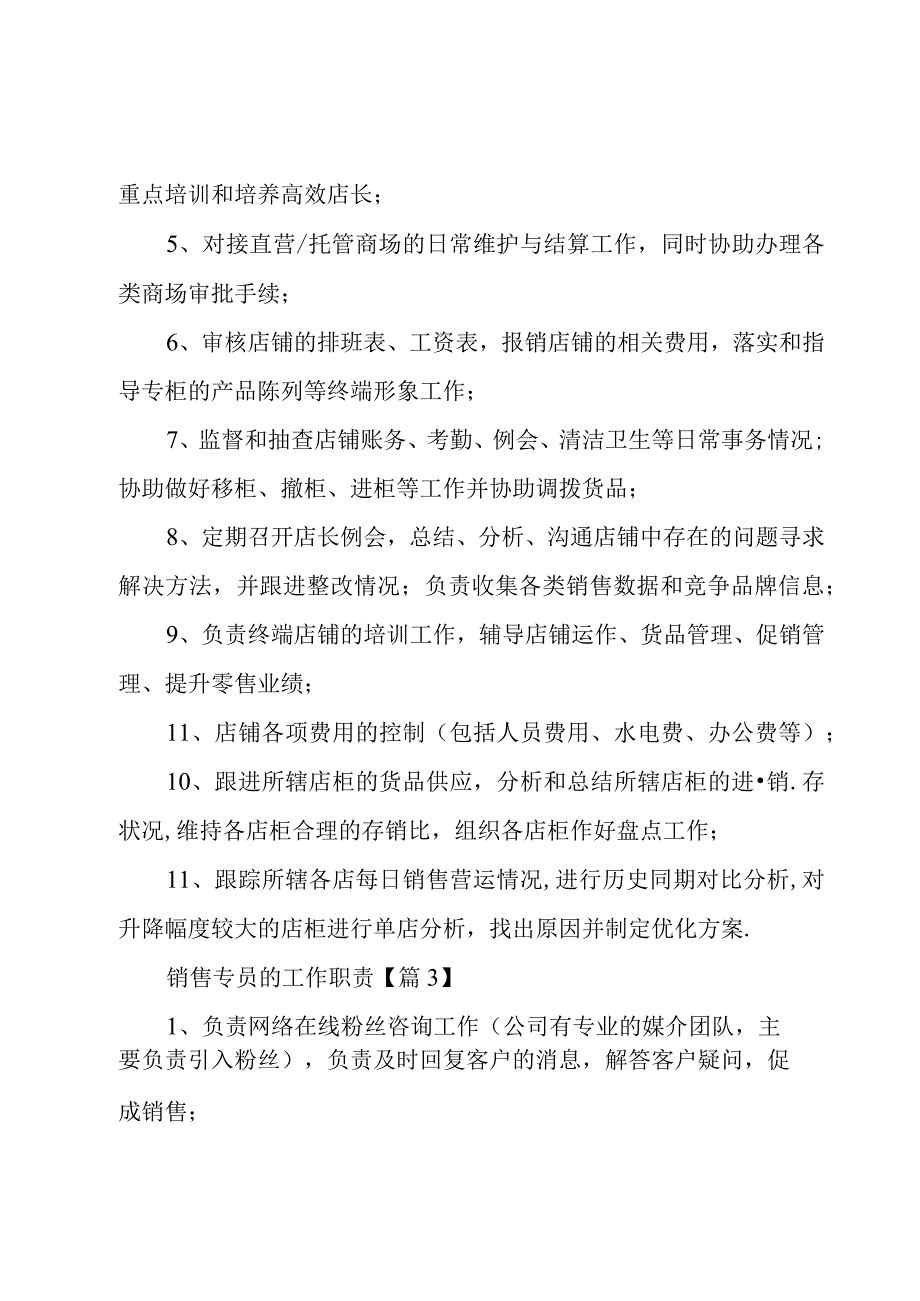 销售专员的工作职责10篇.docx_第2页