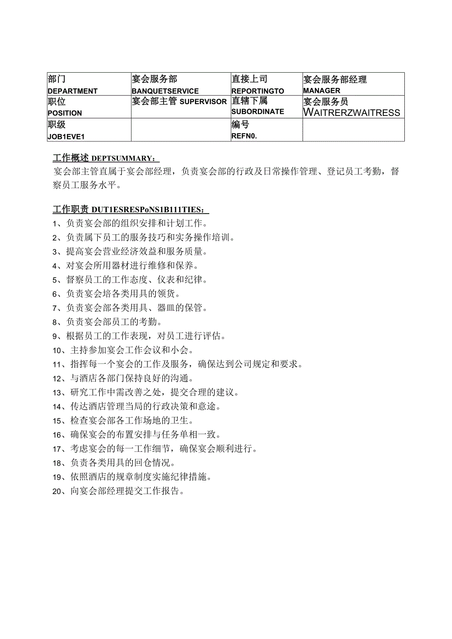 酒店宴会部餐饮部岗位职责说明.docx_第2页