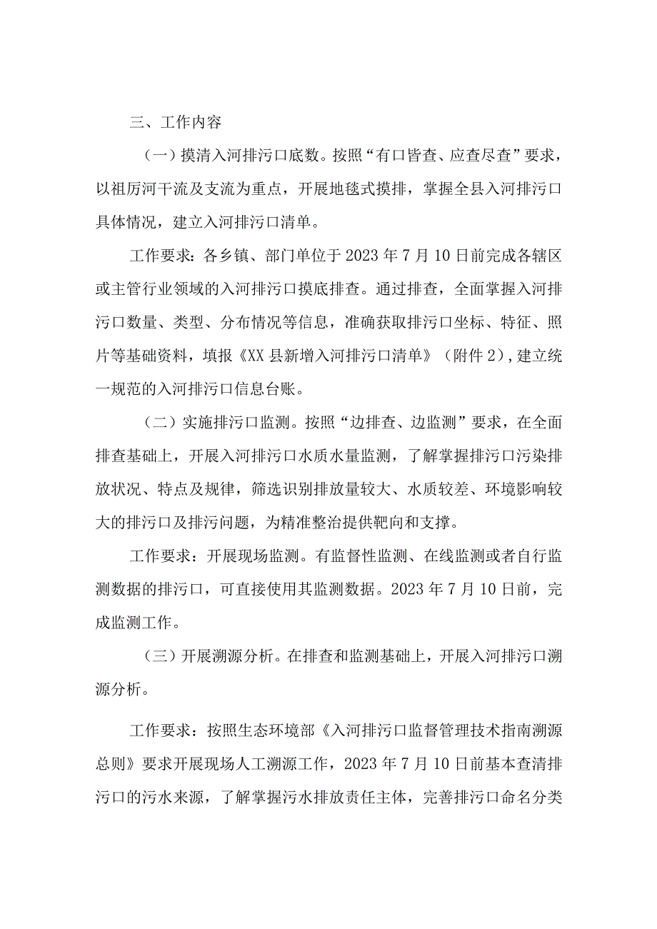 XX县入河排污口排查溯源整治工作实施方案.docx_第2页