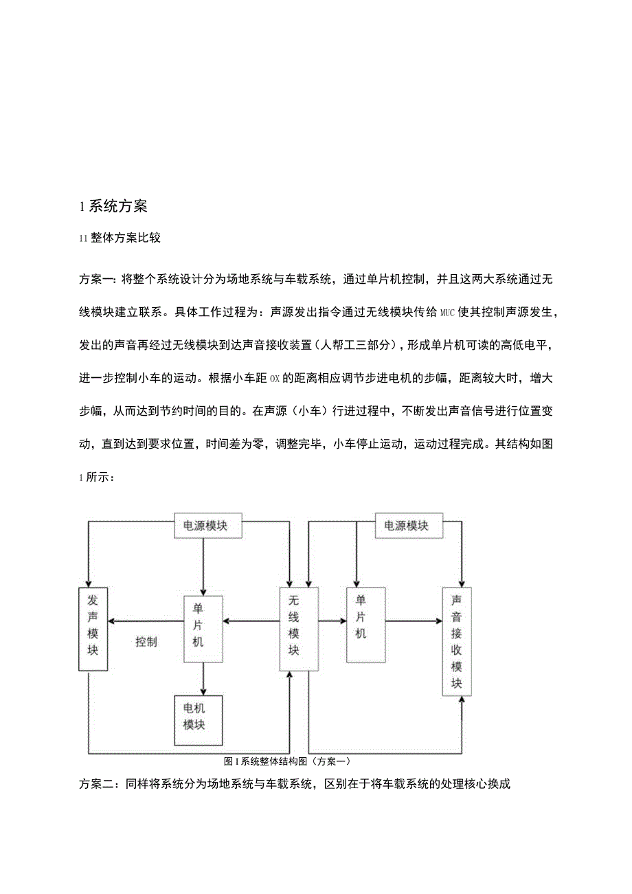 将整个系统设计分为场地系统与车载系统通过单片机控制并且这两大系统通过无线模块建立联系.docx_第3页