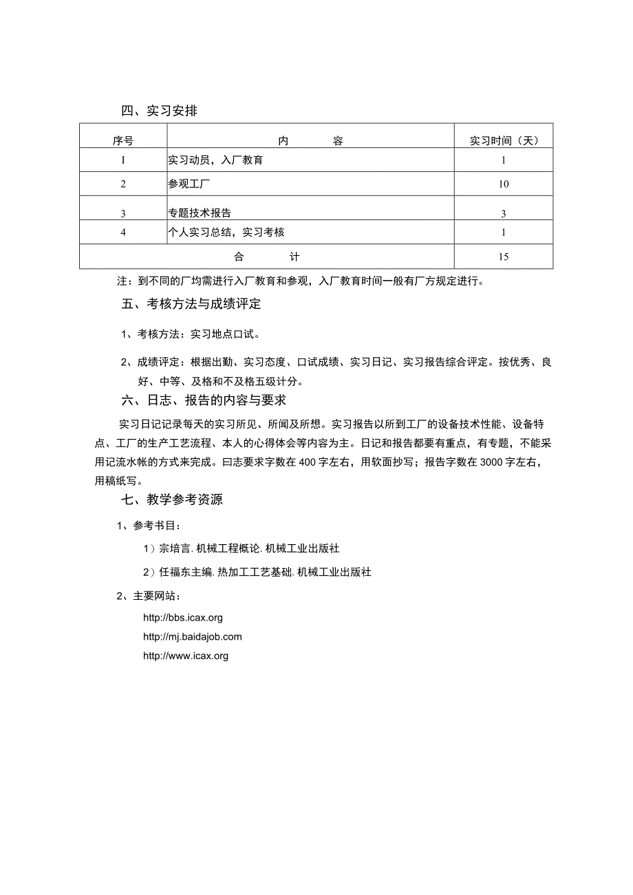 材料成型及控制工程毕业实习教学大纲.docx_第2页