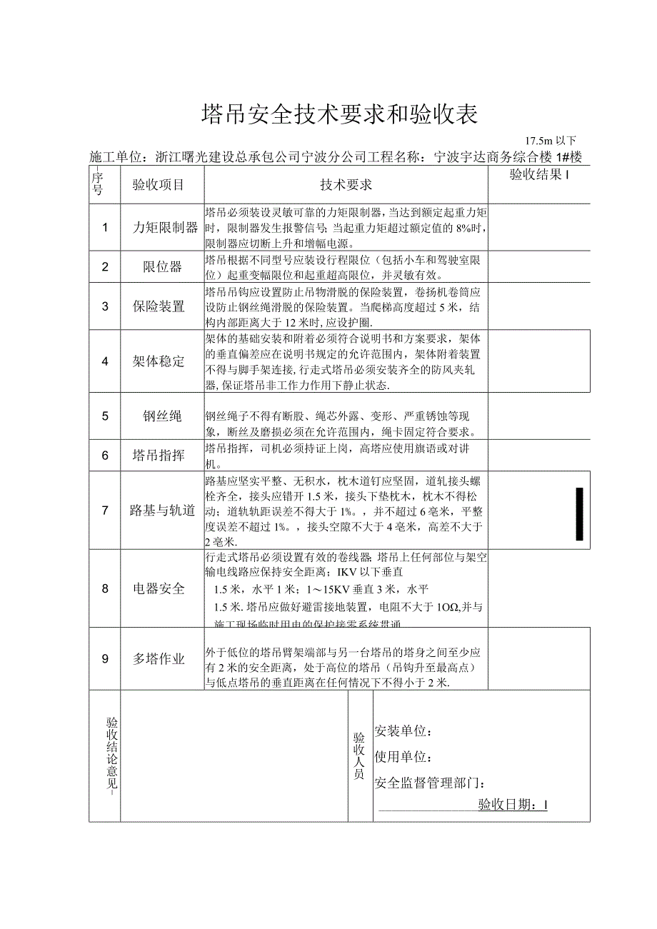 原塔吊安全技术要求和验收表范文.docx_第1页