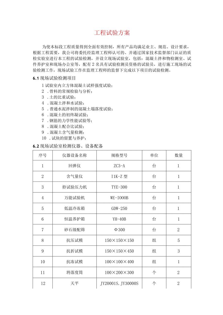 工程试验方案.docx_第1页