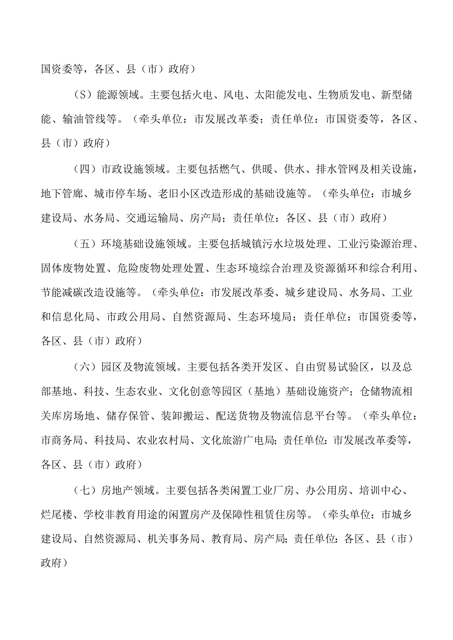 推进重点领域盘活存量资产扩大有效投资方案.docx_第3页