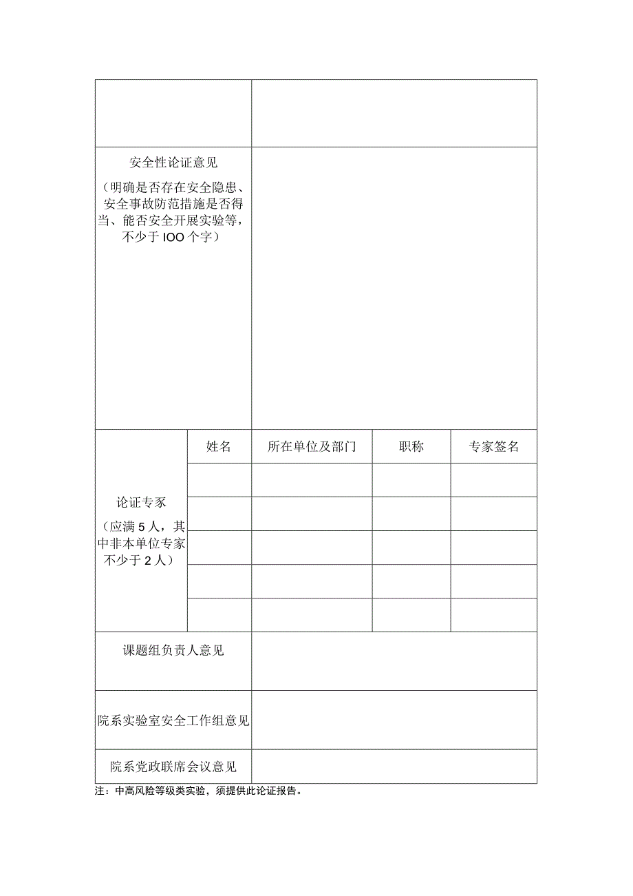 大学危险性实验安全性论证报告-模板.docx_第2页