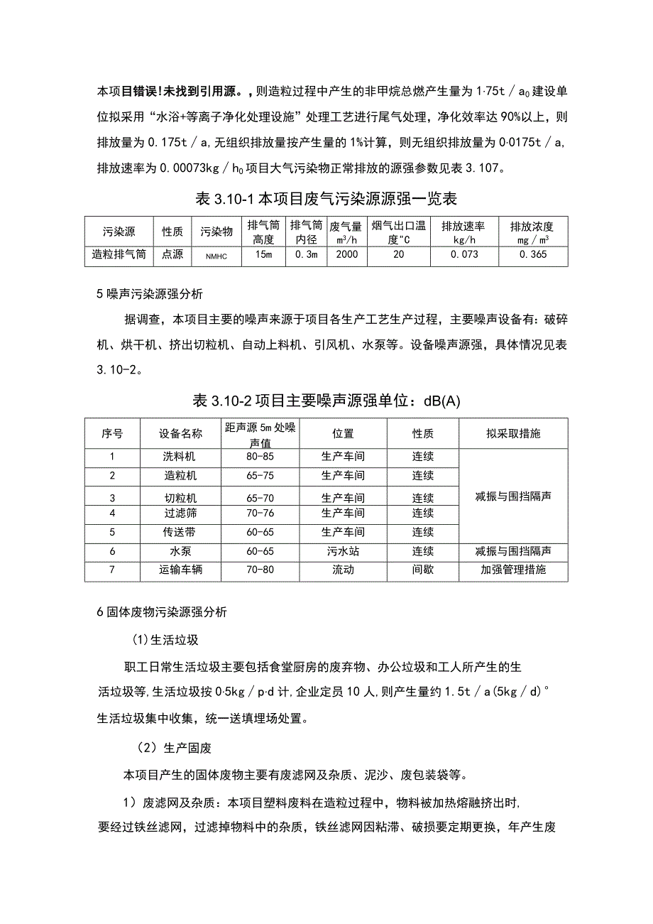 塑料颗粒生产项目工程污染源源强分析.docx_第2页