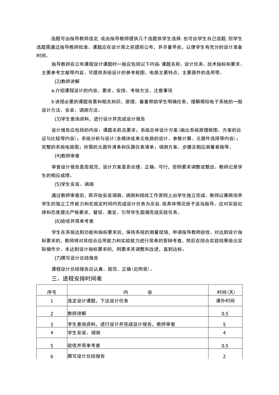 模拟电子技术课程设计教学大纲.docx_第2页