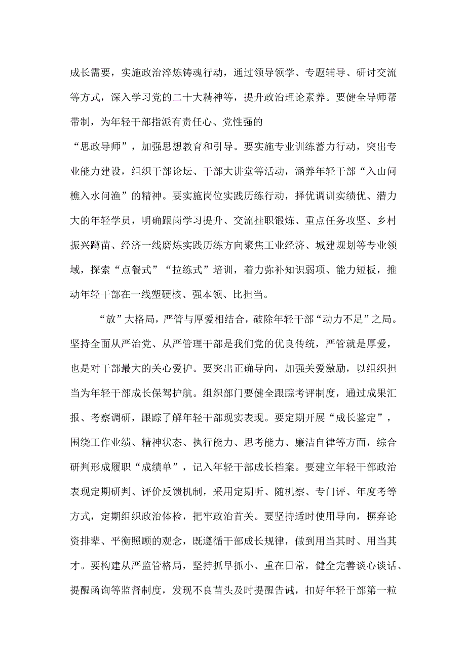 培养选拔优秀年轻干部专题座谈发言稿.docx_第2页