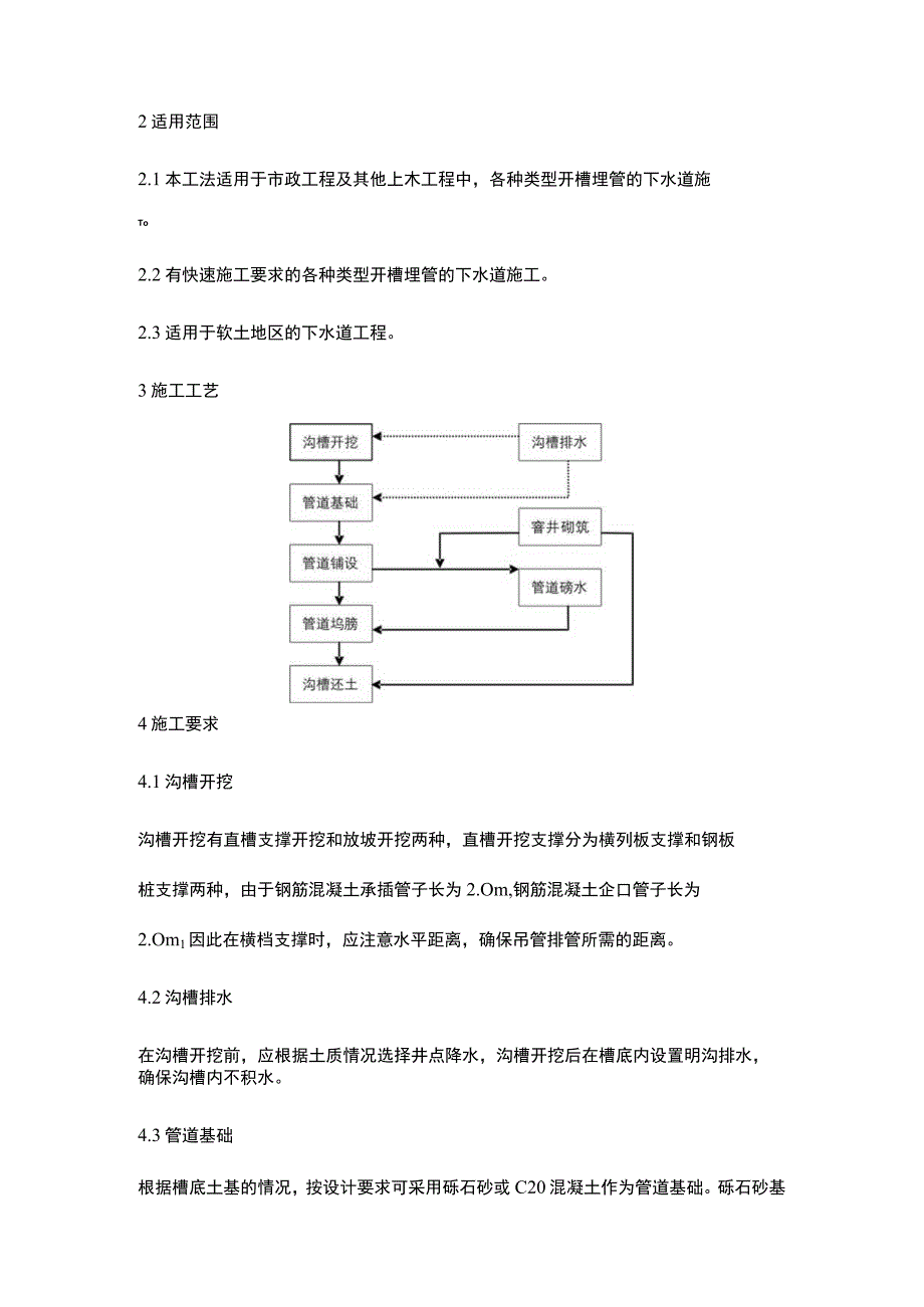 开槽埋管（承插管企口管）作业指导书.docx_第2页