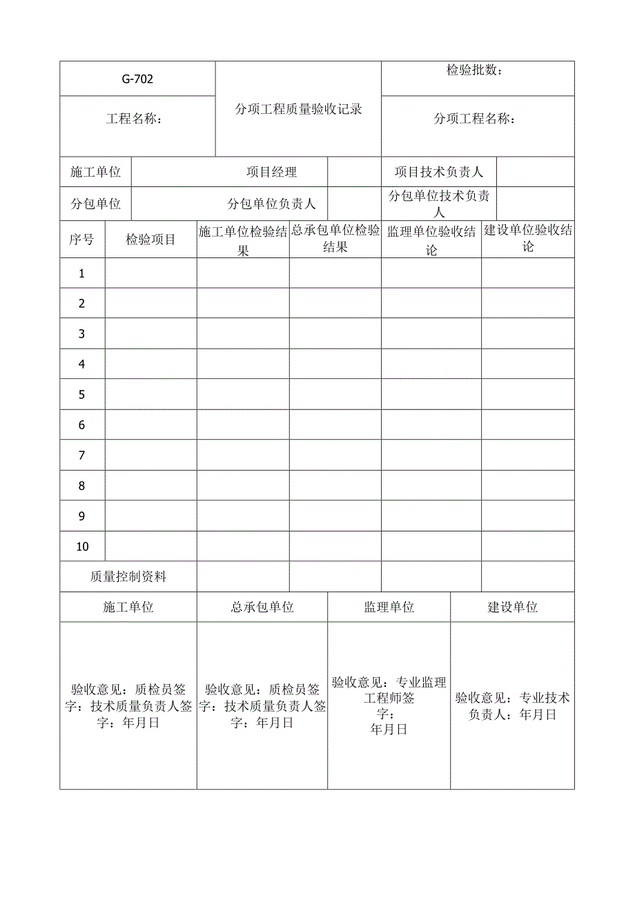 工业安装工程施工质量验收表格汇总.docx_第2页