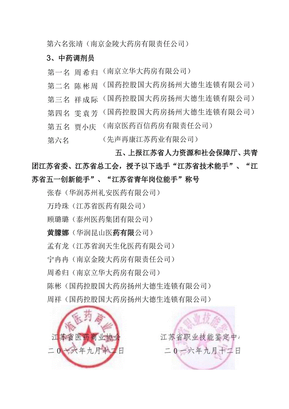 江苏省医药商业协会江苏省职业技能鉴定中心.docx_第3页