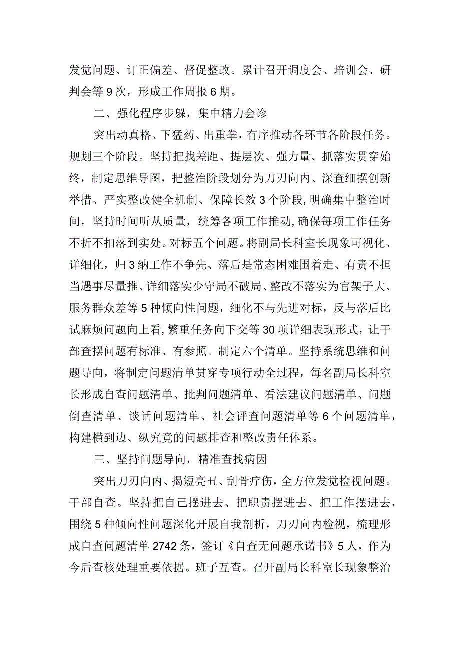 干部作风大整治行动成果汇报参考范文.docx_第2页