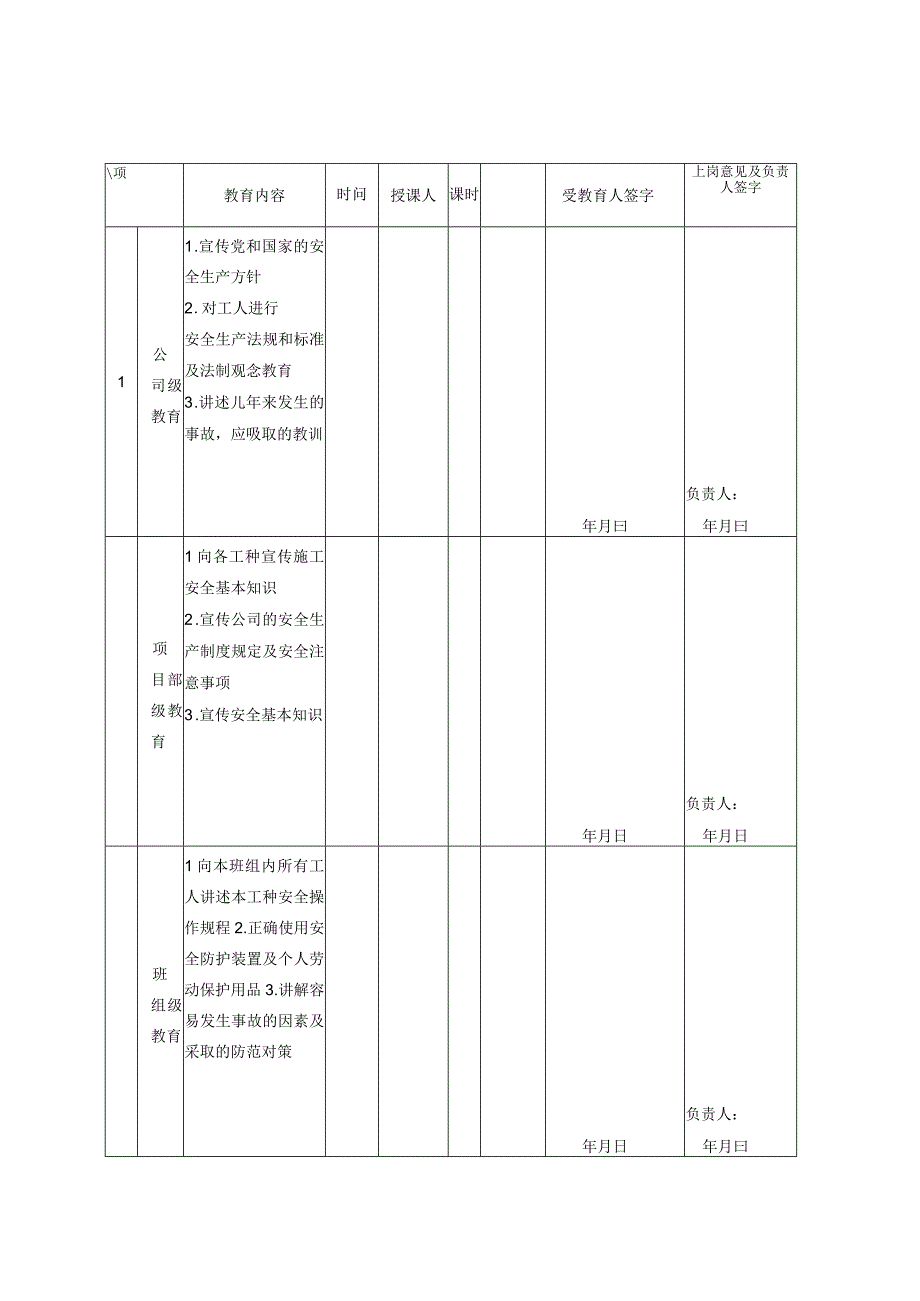 职工安全教育档案范文.docx_第3页