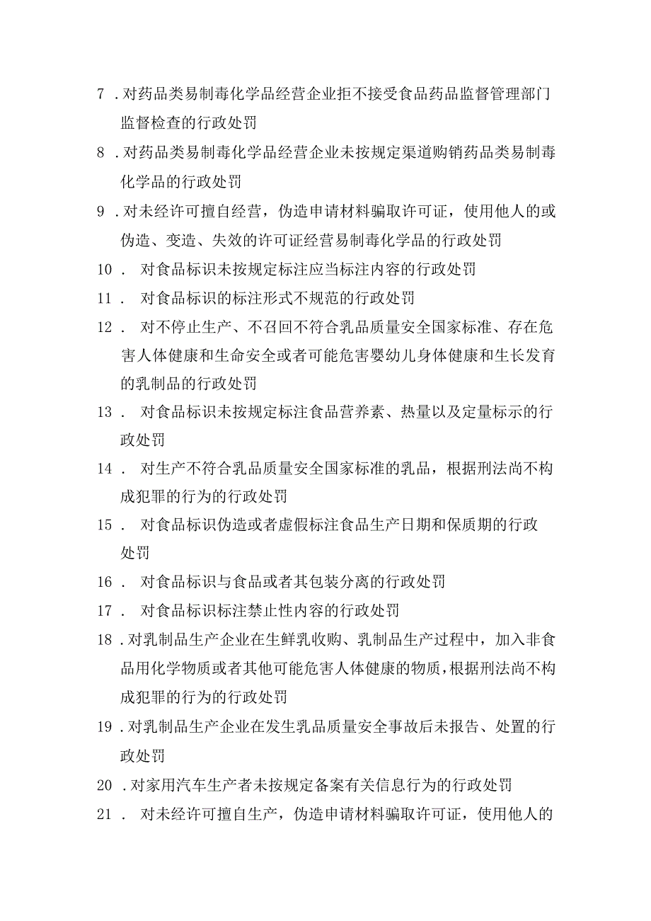 郸城县市场监管局规范调整后保留的行政职权目录清单.docx_第3页