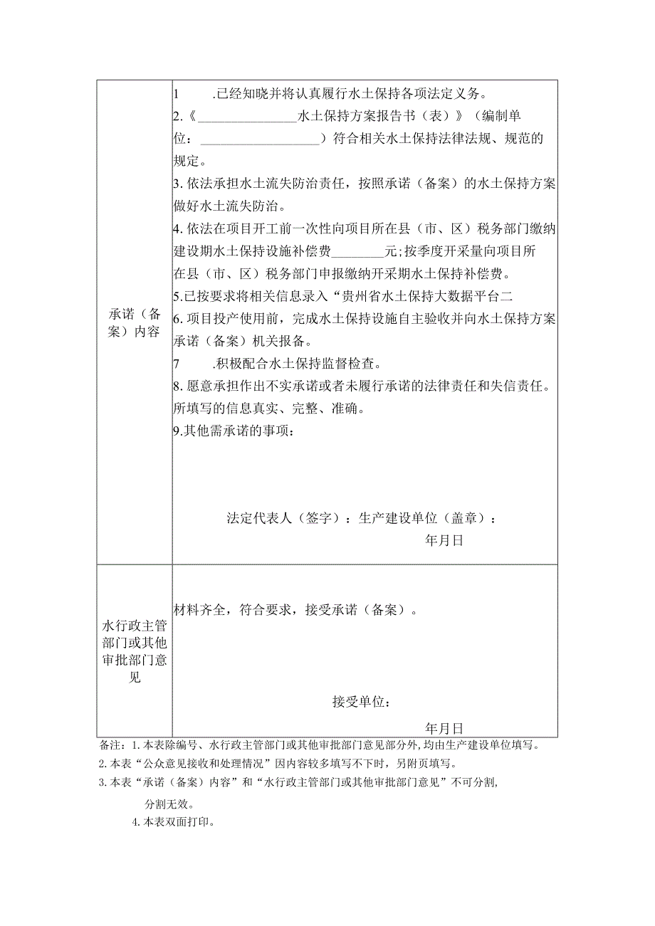 生产建设项目水土保持工作承诺（备案）表.docx_第2页