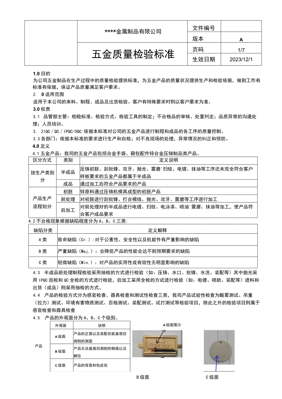 金属制品质量检验手册.docx_第1页