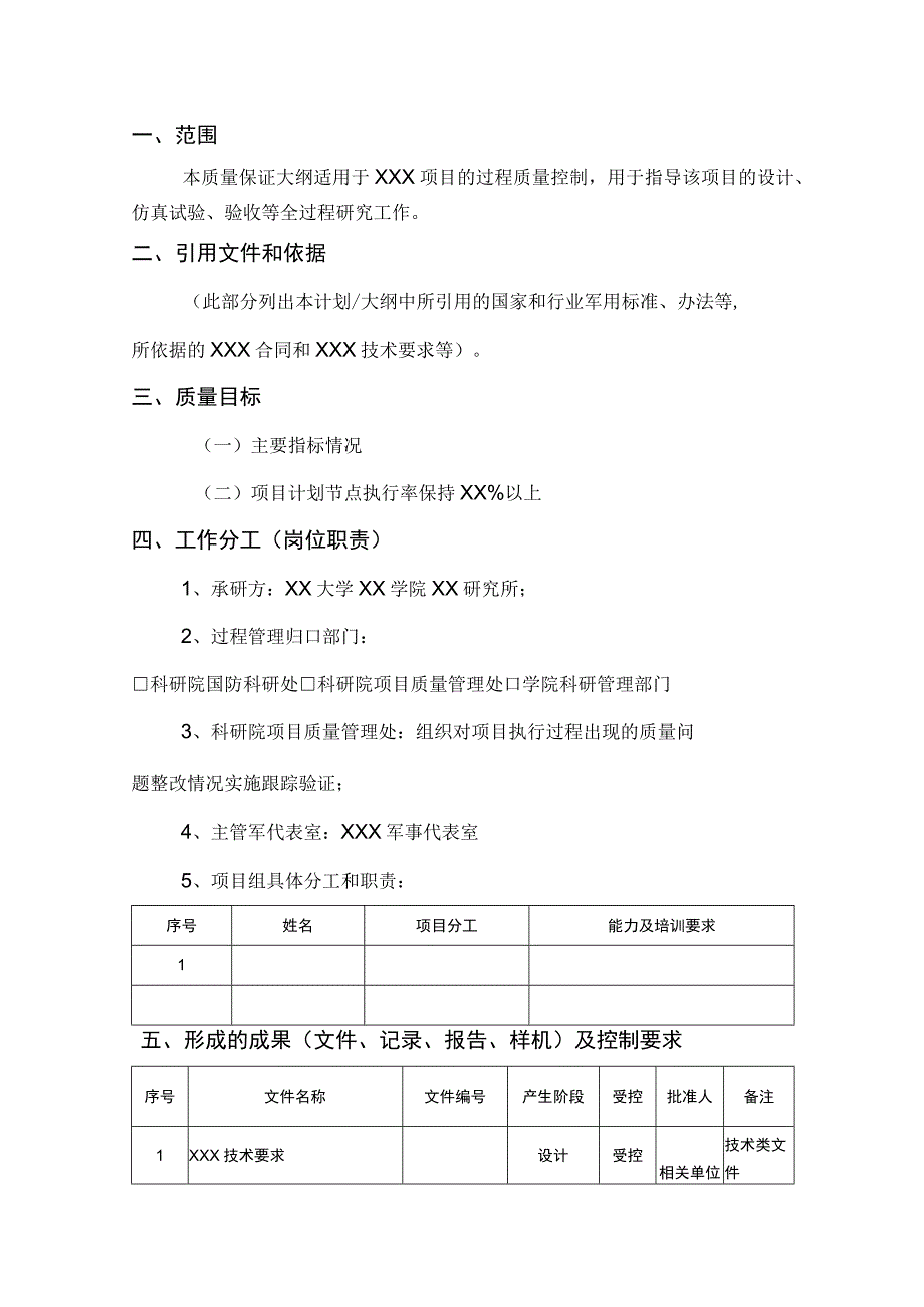 质量计划质量保证大纲(基础类).docx_第2页