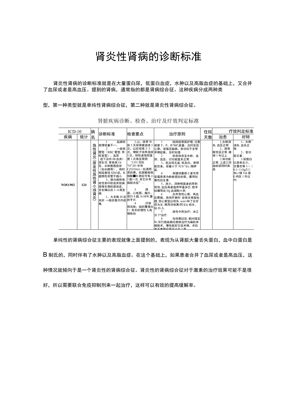 （优质）肾炎性肾病的诊断标准.docx_第1页