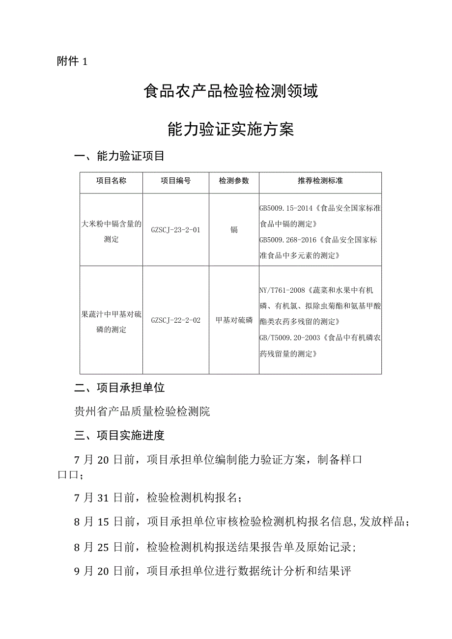 食品农产品检验检测领域能力验证实施方案.docx_第1页