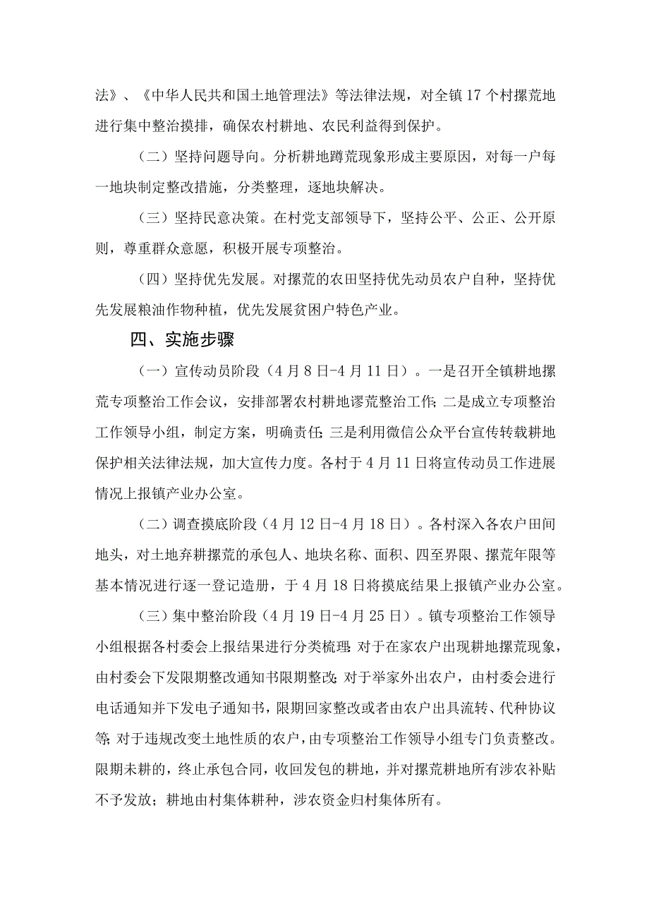 2023农村耕地撂荒专项整治行动实施方案【八篇精选】供参考.docx_第2页