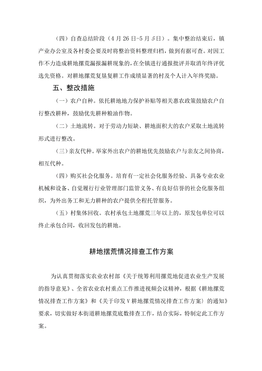 2023农村耕地撂荒专项整治行动实施方案【八篇精选】供参考.docx_第3页