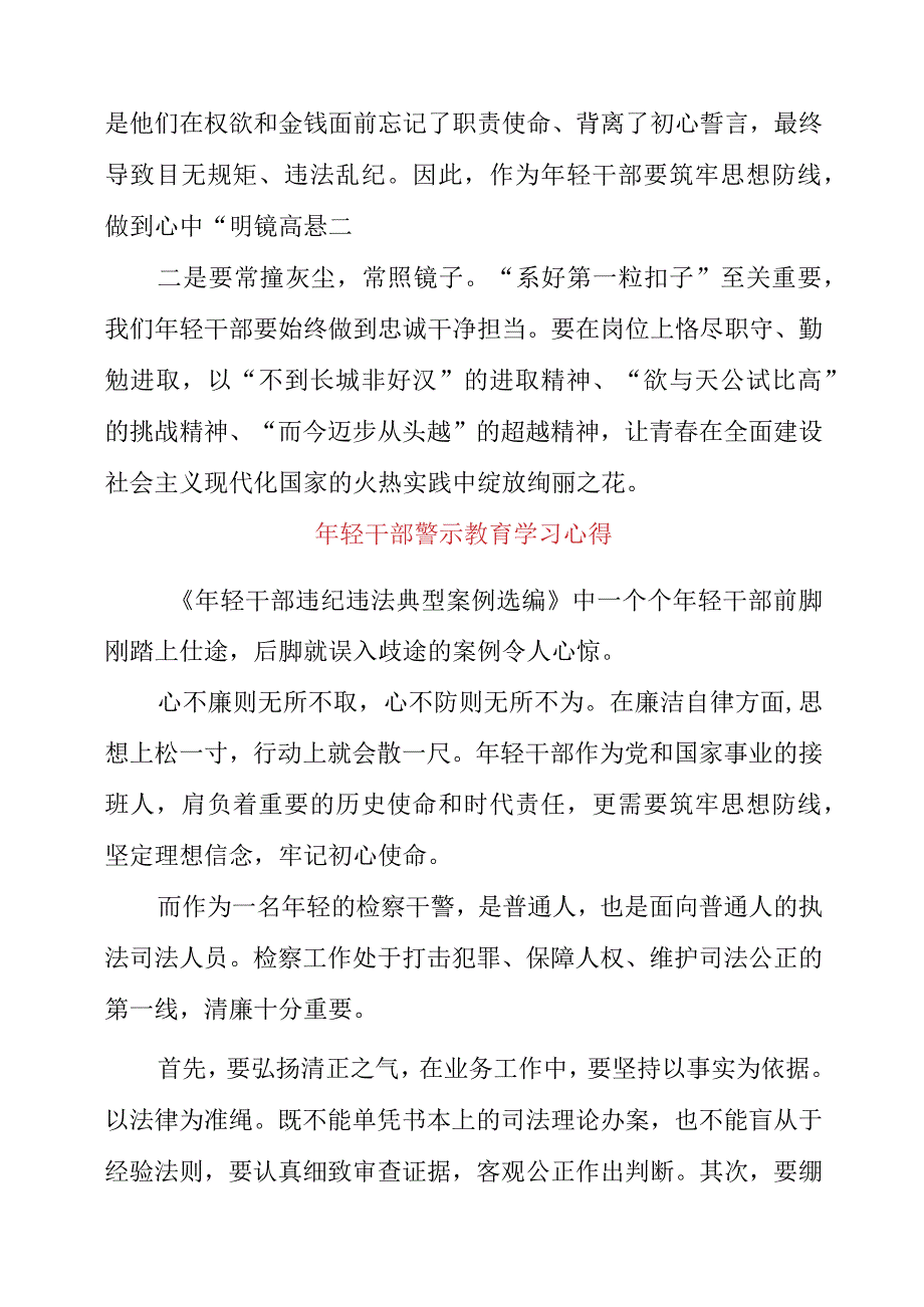 2023年年轻干部警示教育学习心得.docx_第3页