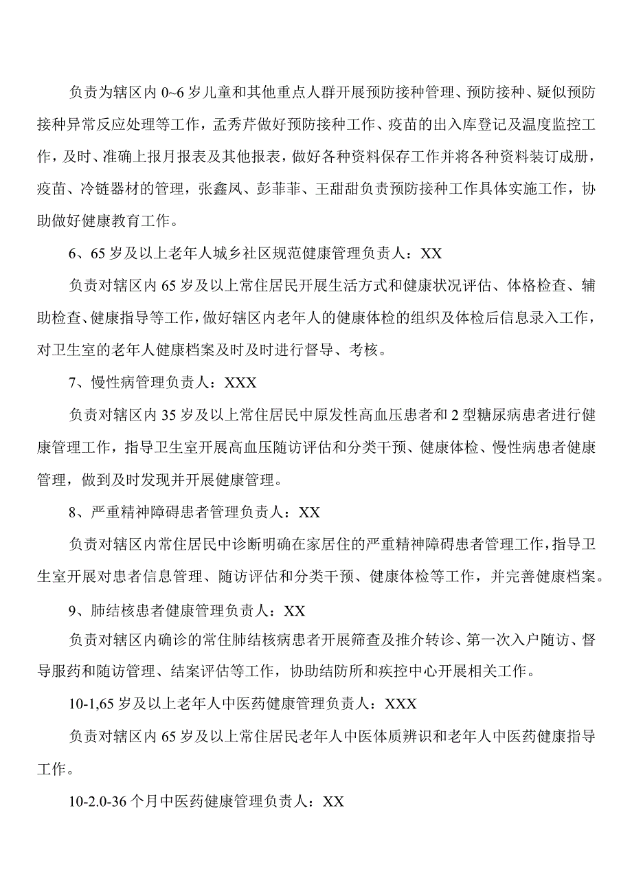 2022年基本公共卫生服务项目内部人员分工及岗位职责.docx_第3页