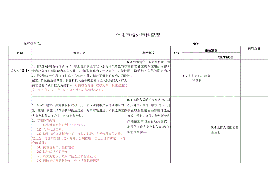 GBT45001审检查表.docx_第1页