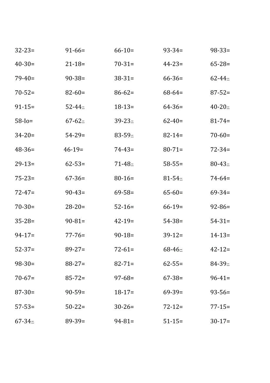 人教版三年级上册100道口算题（全册非常全面）.docx_第2页