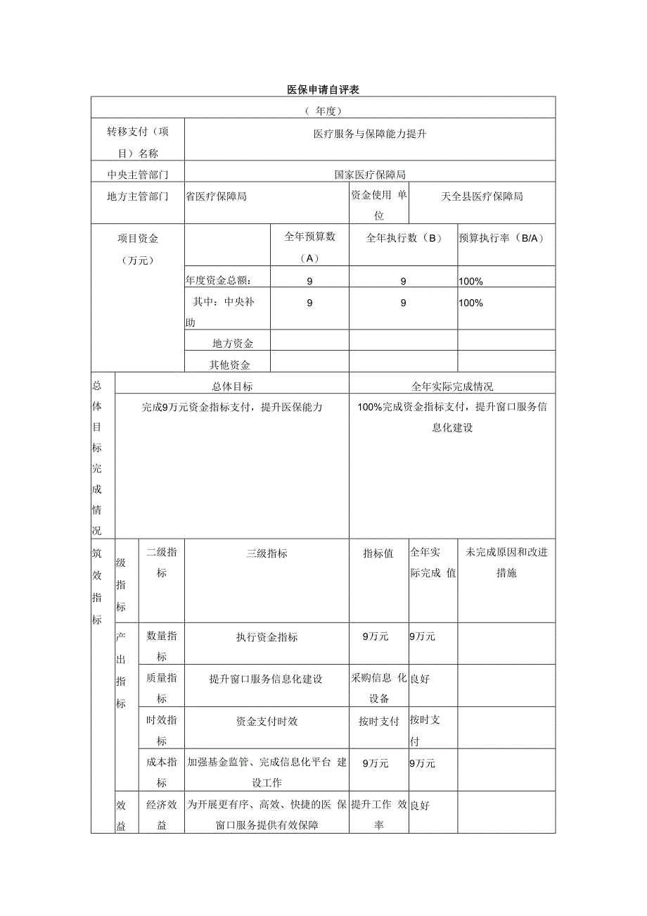 医保申请自评表.docx_第1页