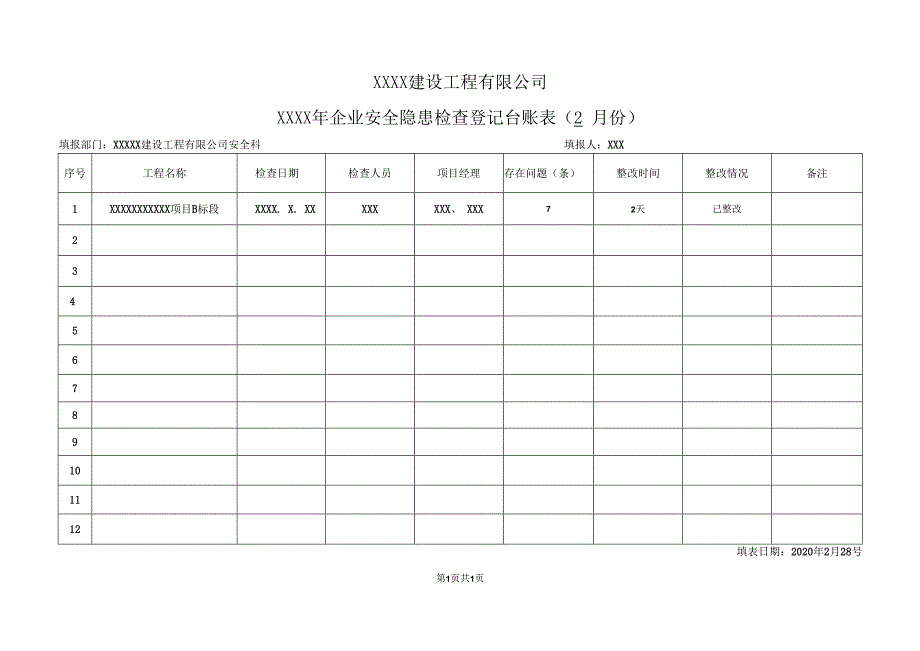 企业安全隐患检查台账月表14.docx_第3页