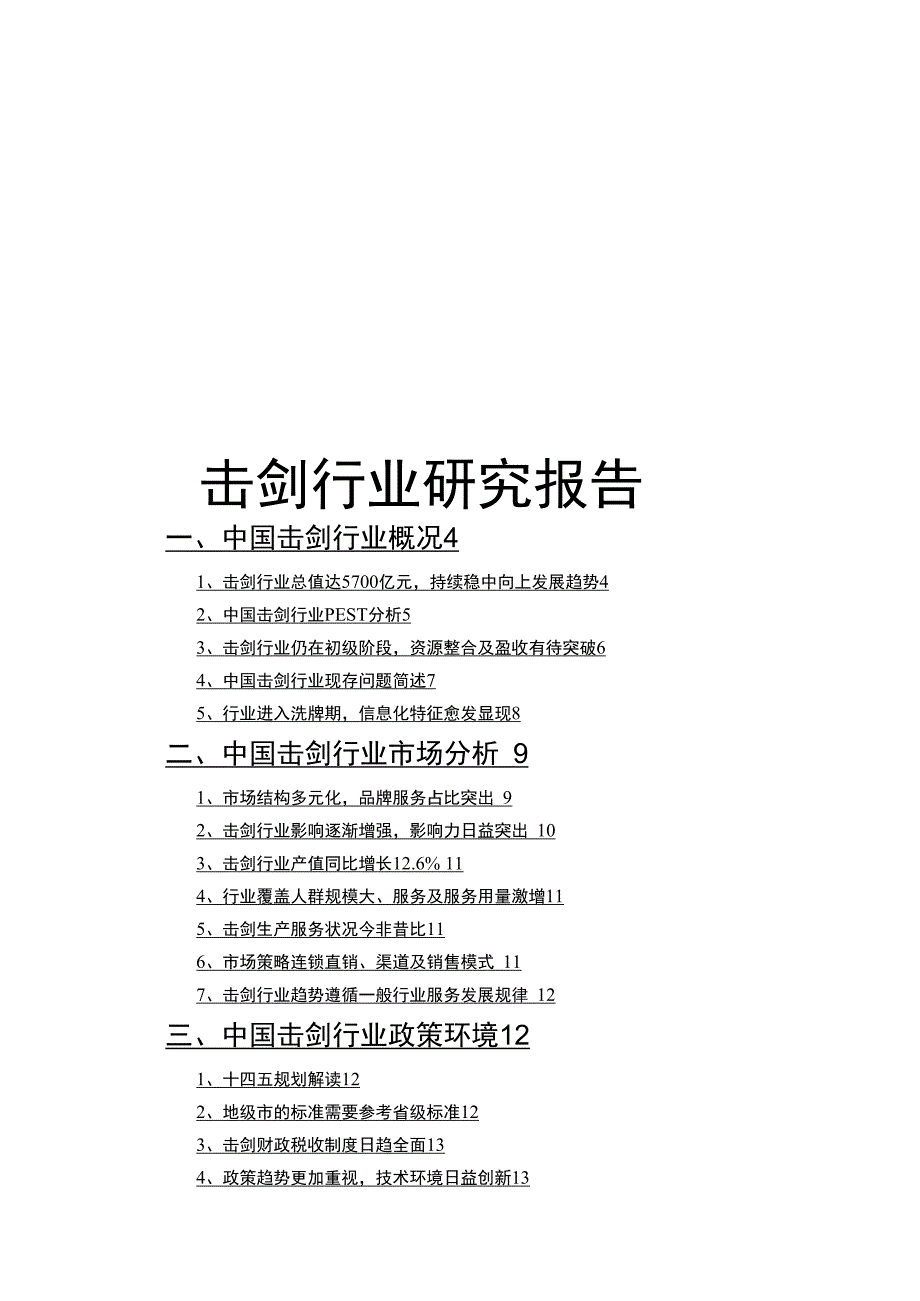 击剑行业研究报告.docx_第1页