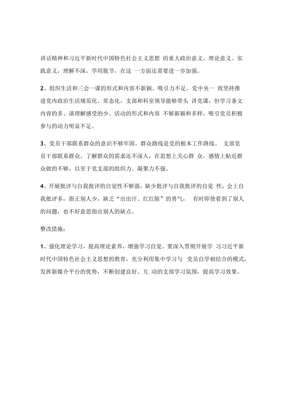 医院党支部组织生活会总结.docx_第2页