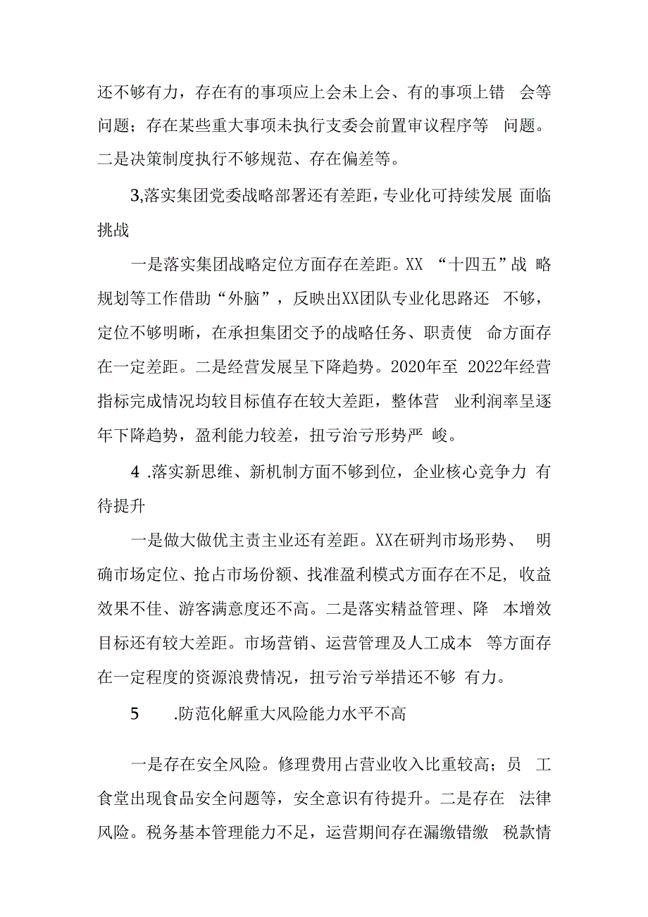 关于巡察XX公司党支部的反馈意见.docx_第2页