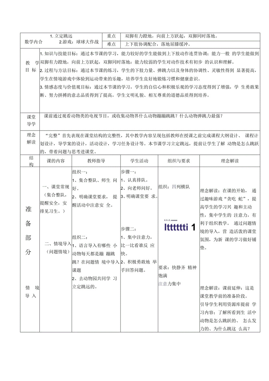 体育与健康《立定跳远》公开课教案.docx_第1页