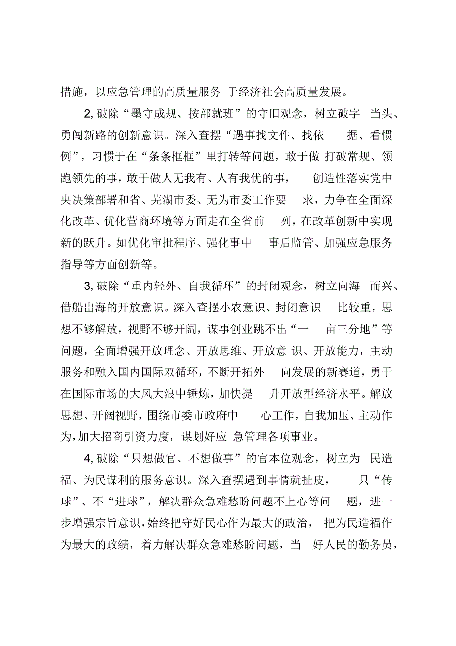 全局开展“思想大解放、环境大优化、能力大提升、作风大转变、工作大落实”大学习、大讨论、大调研实施方案.docx_第3页