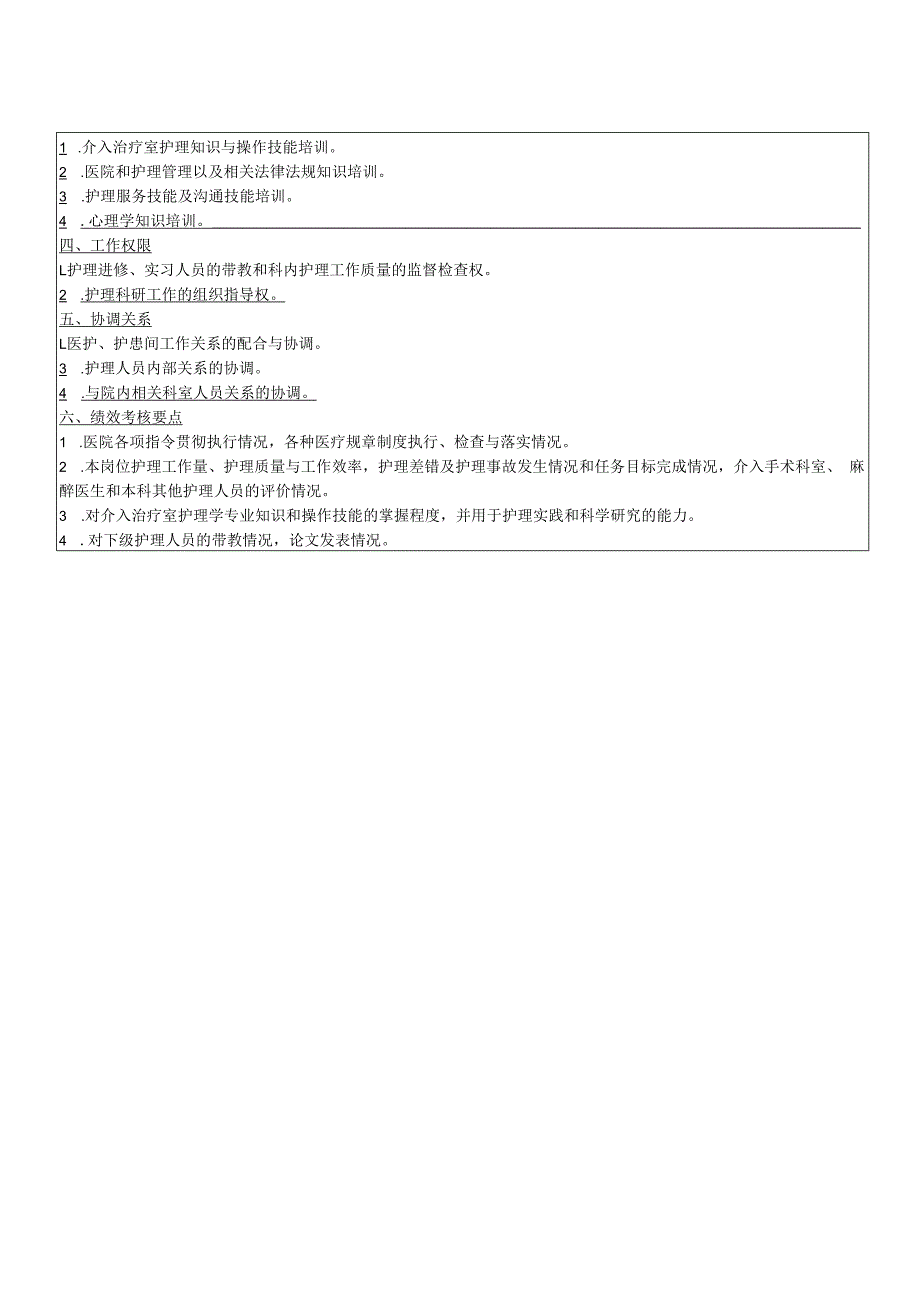 介入治疗室主管护师岗位说明书.docx_第2页