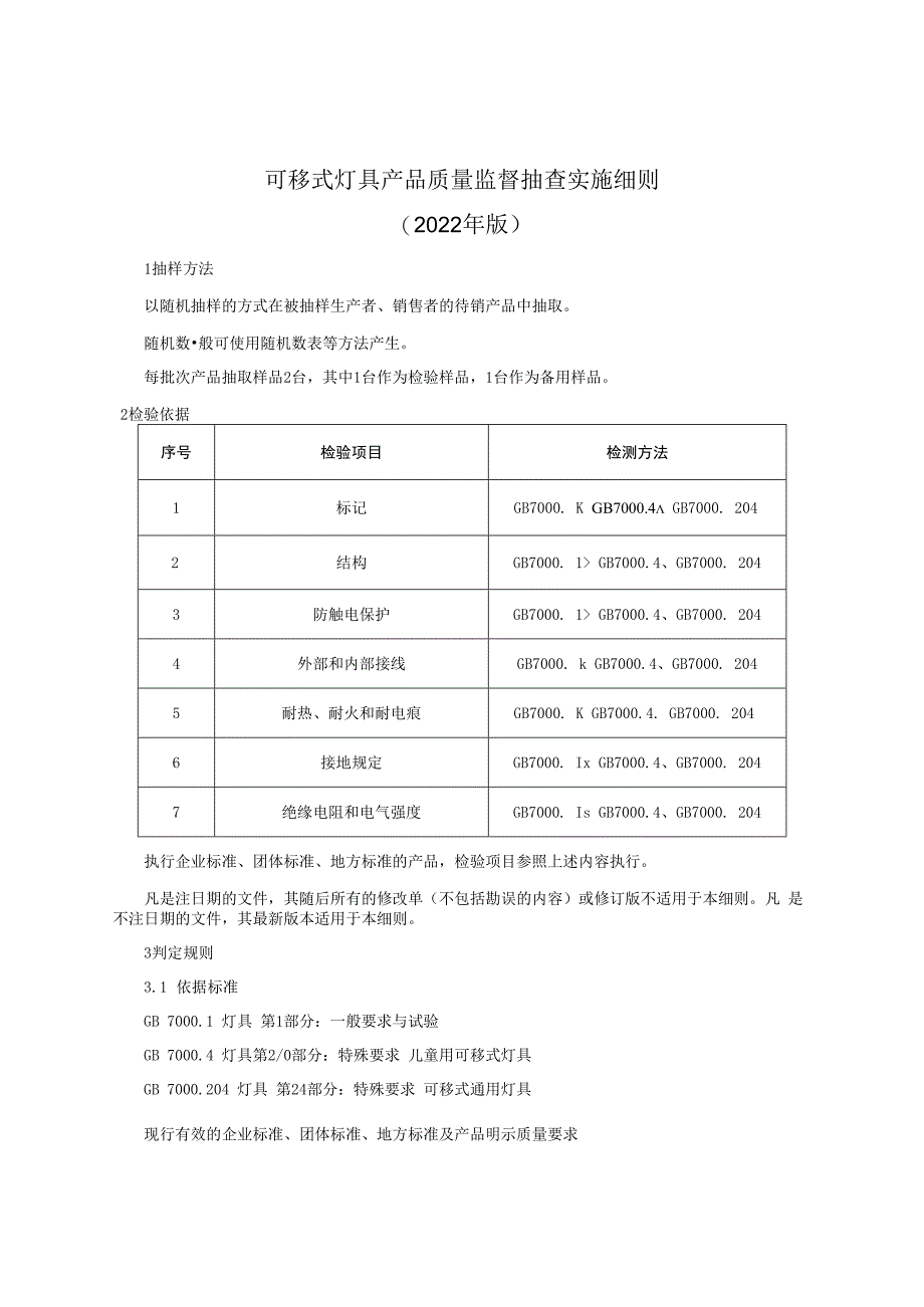 可移式灯具产品质量监督抽查实施细则（2022年版）.docx_第1页